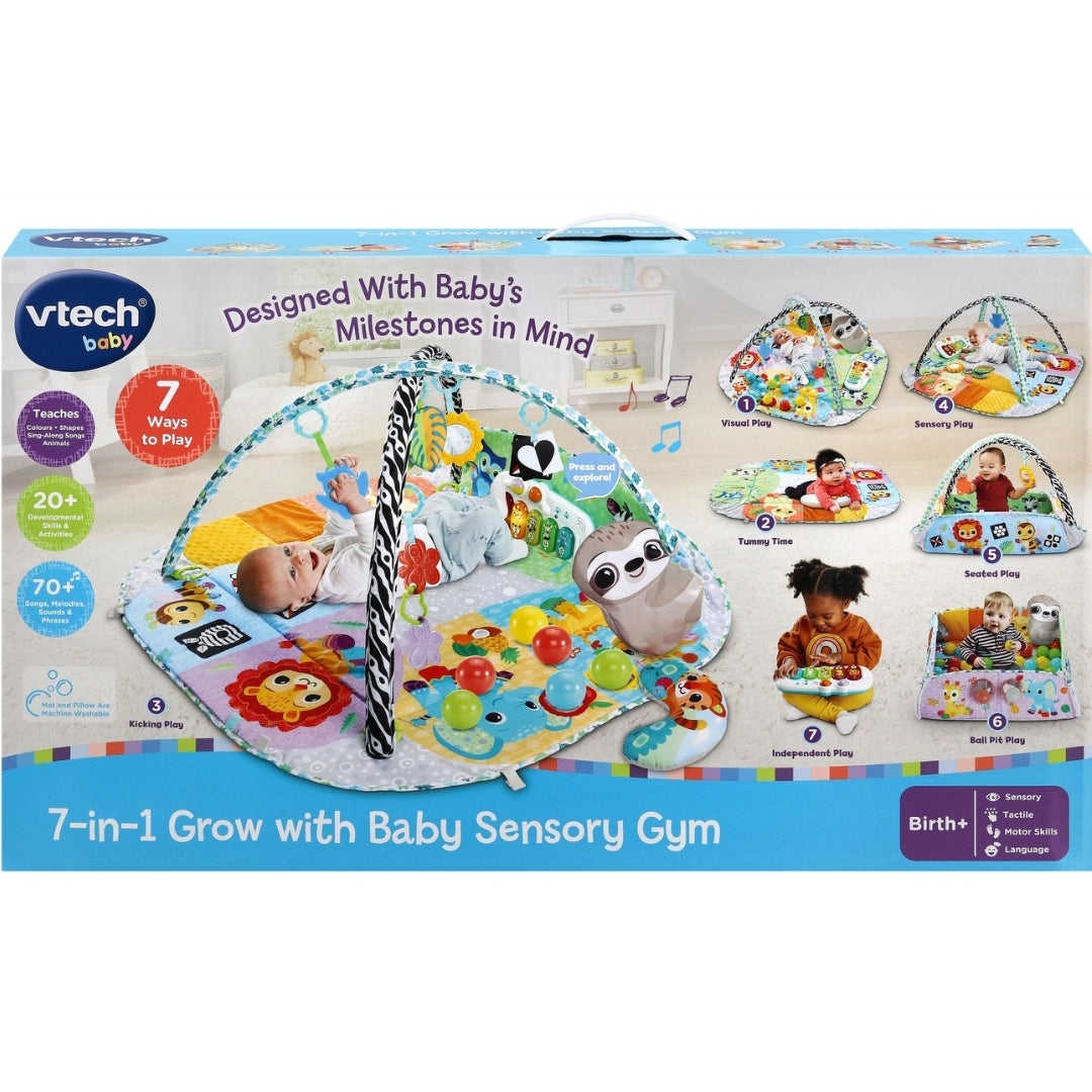 Vtech 7-In-1 Grow With Baby Sensory Gym +0m