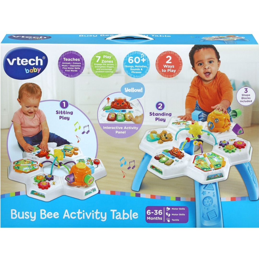 Vtech Busy Bee Activity Table - Blue 6-36m