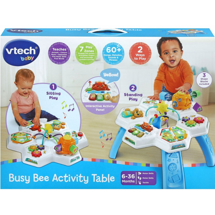 Vtech Busy Bee Activity Table - Blue 6-36m