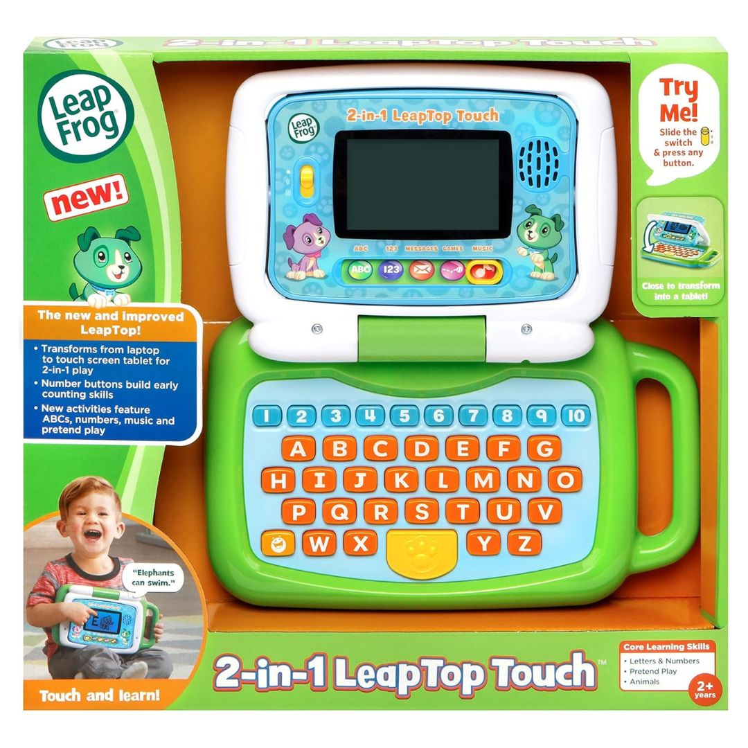 LeapFrog 2-In-1 LeapTop Touch Green +2y