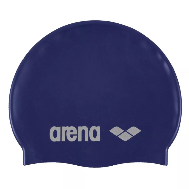 Arena Classic Silicone Swimming Cap x 1pc - Denim/Silver
