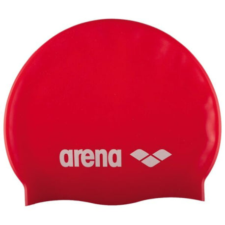 Arena Classic Silicone Swimming Cap x 1pc - Red/White
