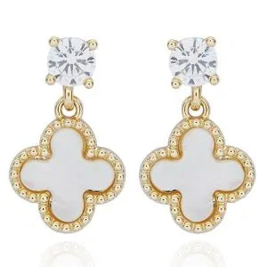 Equilibrium Gold Plated Clover Earrings