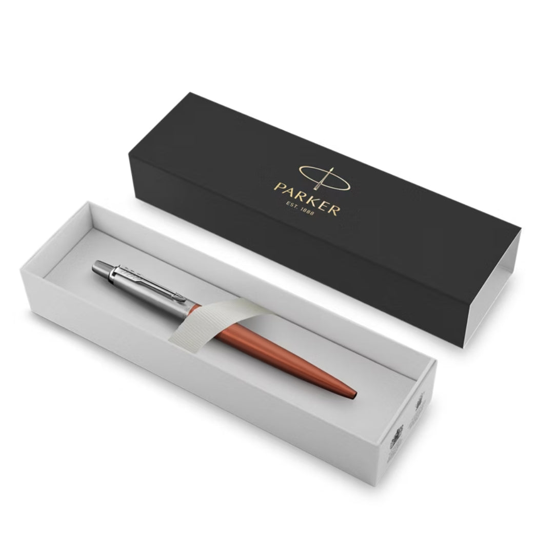 Parker Jotter Ballpoint Pen M Blue Ink - Chelsea Orange