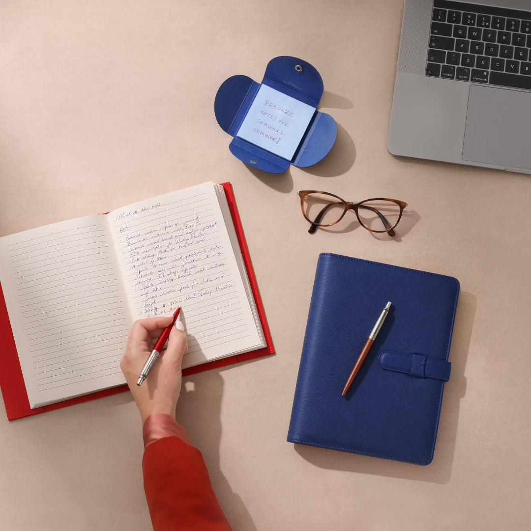 Parker Jotter Ballpoint Pen M Blue Ink - Chelsea Orange