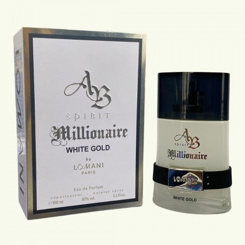 Lomani AB Spirit Millionaire Masculine Eau De Parfum 100ml - White Gold