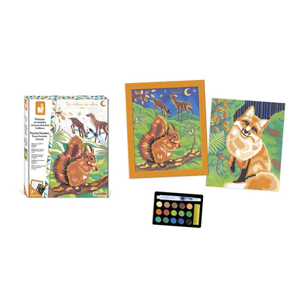 Janod Paint By Numbers Forest Animals