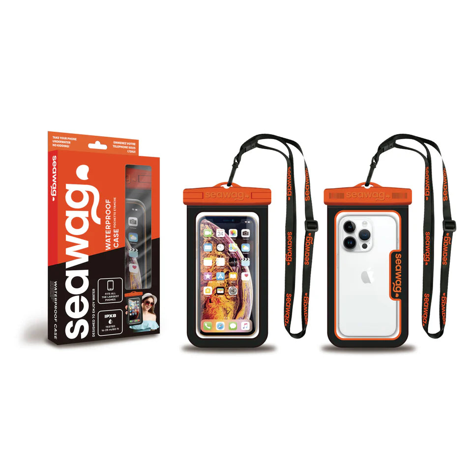 Seawag Waterproof Case For Smartphone Up To 6.8" - Orange & Black