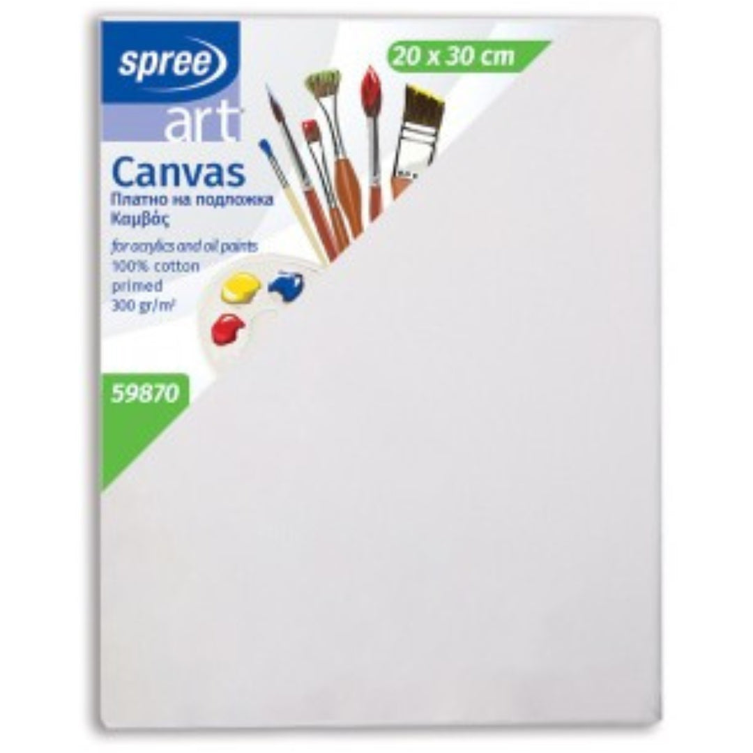Spree Art - Canvas Board 100% Cotton 300gsm - 20 x 30cm