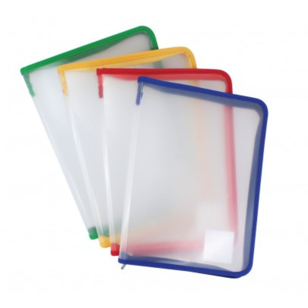 A4+ Spree - Zipper Folder - Transparent Green