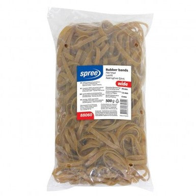 Spree Rubber Bands Wide 7cm x 500gr