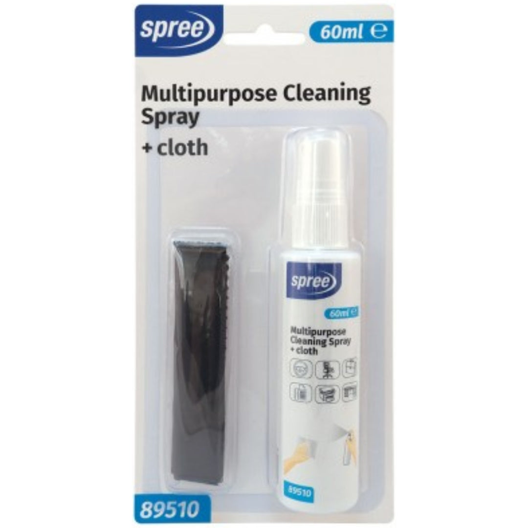 Spree Multipurpose Cleaning Spray 60ml & Wipe