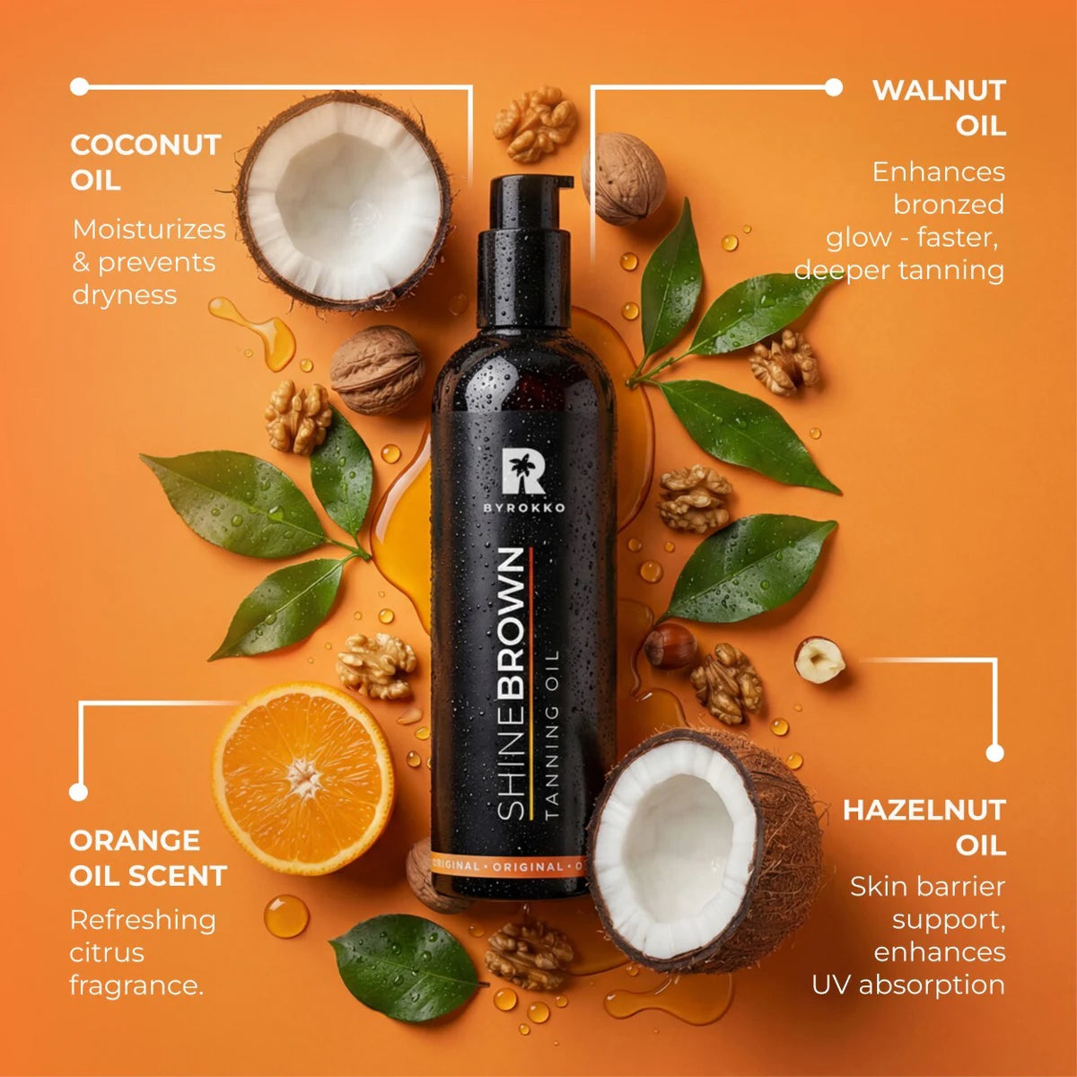 ByRokko - Shine Brown 150ml - Tanning Oil