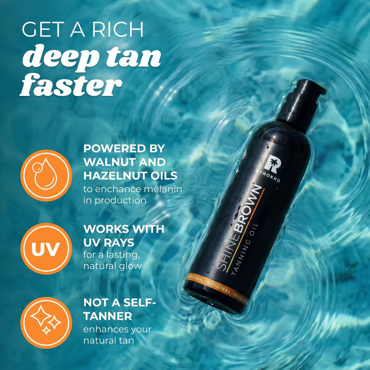 ByRokko - Shine Brown 150ml - Tanning Oil