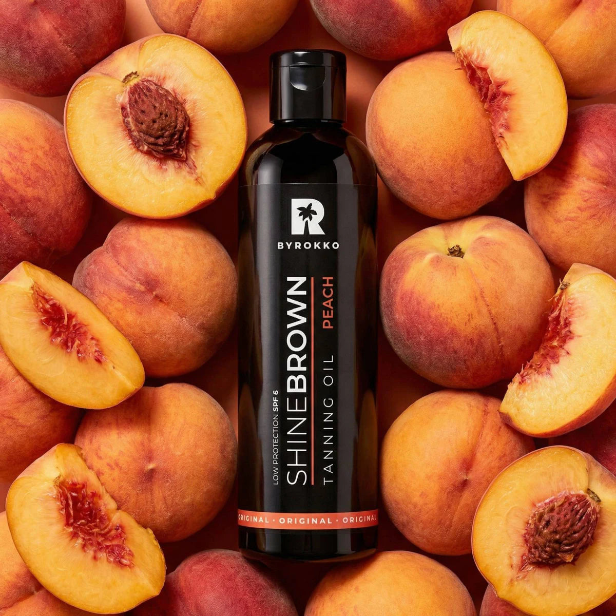ByRokko - Shine Brown 150ml - Peach Oil SPF 6