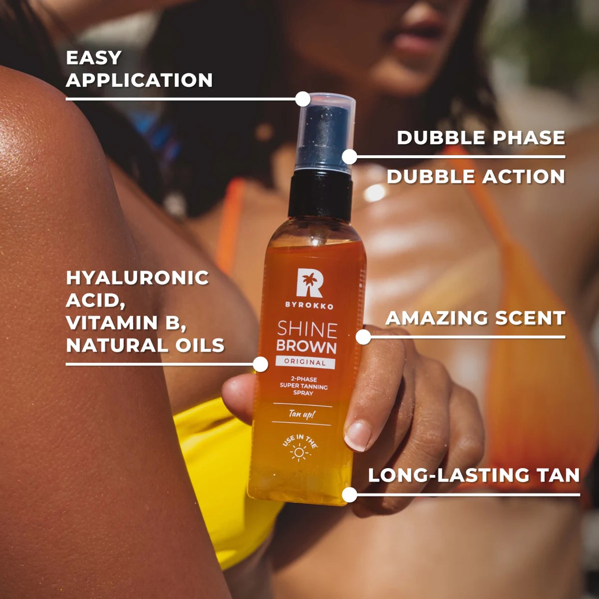 ByRokko - Shine Brown 100ml - Two-Phase Super Tanning Spray