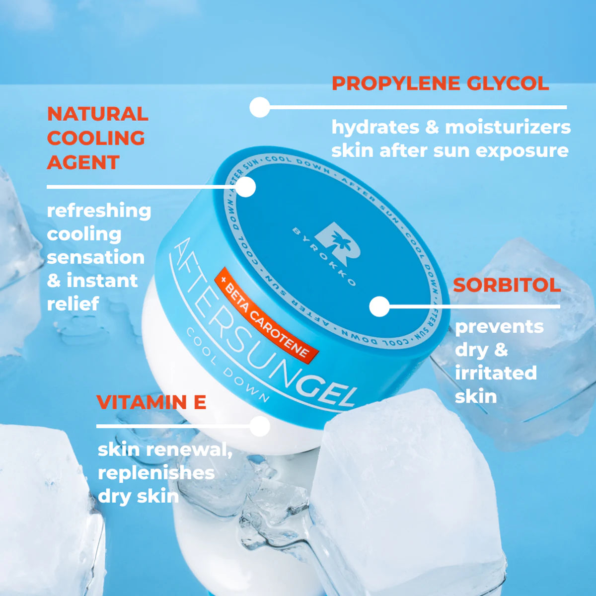 ByRokko - Shine Brown 200g - Beta Carotene After Sun Gel