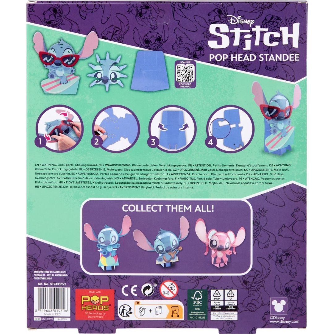 Disney Stitch 3D Pop Head - With Sunglasses 30cm