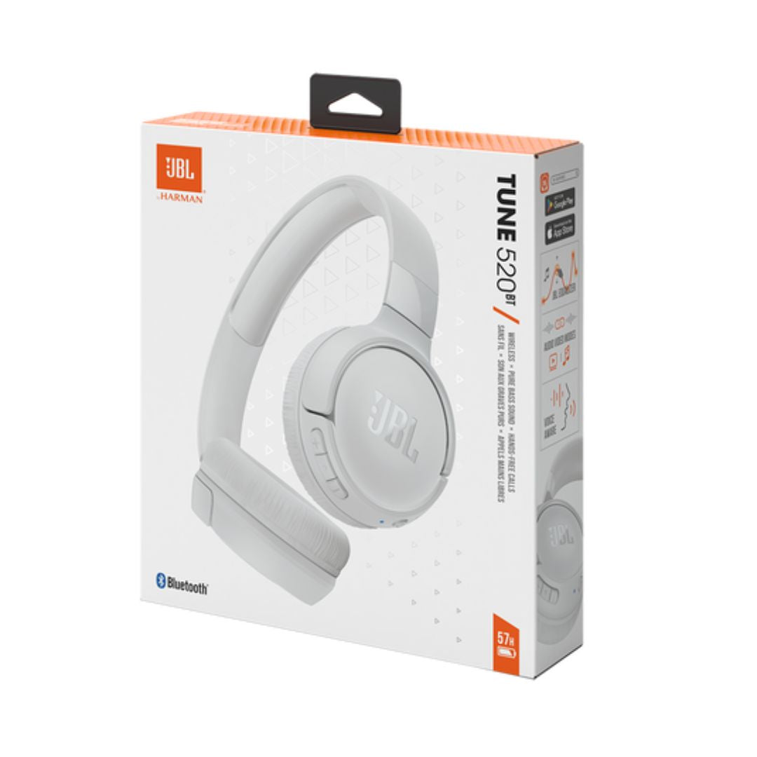 JBL Tune520bt Wireless Headphones - White