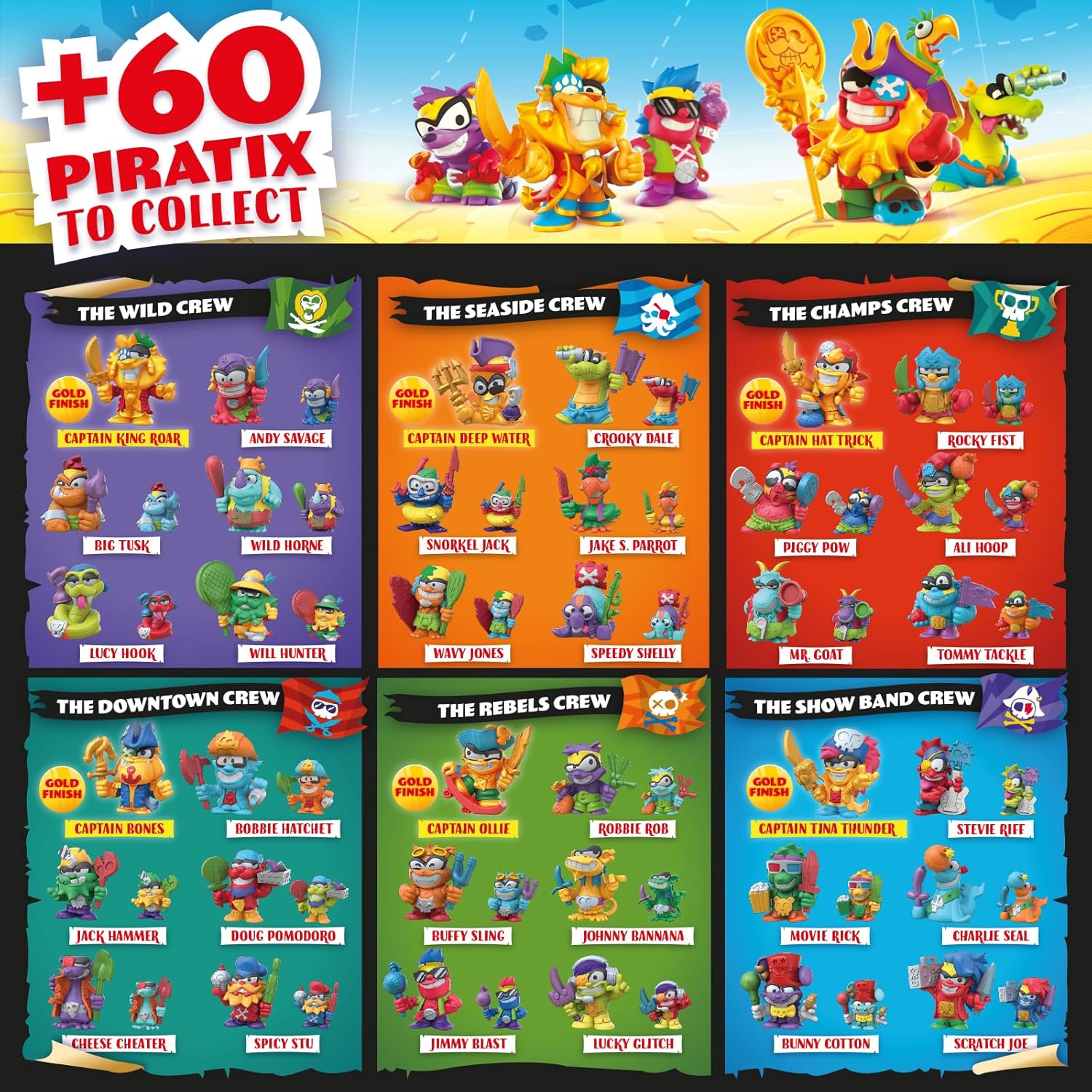 Piratix Golden Treasure Series 4 Pack
