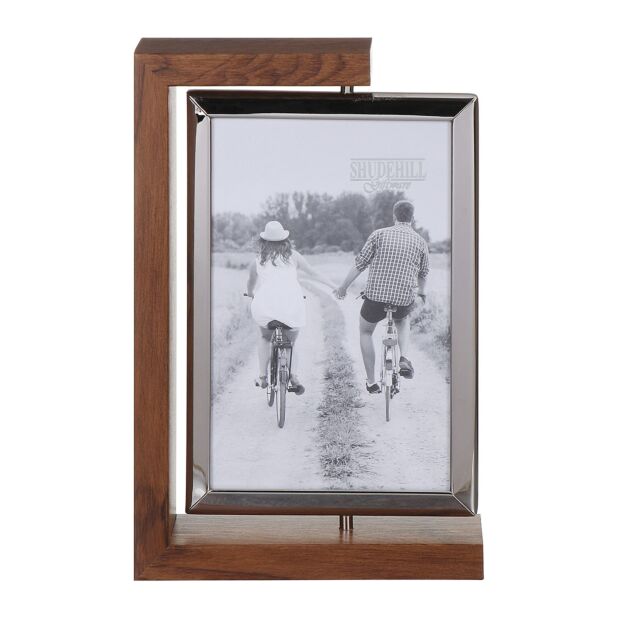 Shudehill Dark Wood Look Spin Double Frame - Various Sizes