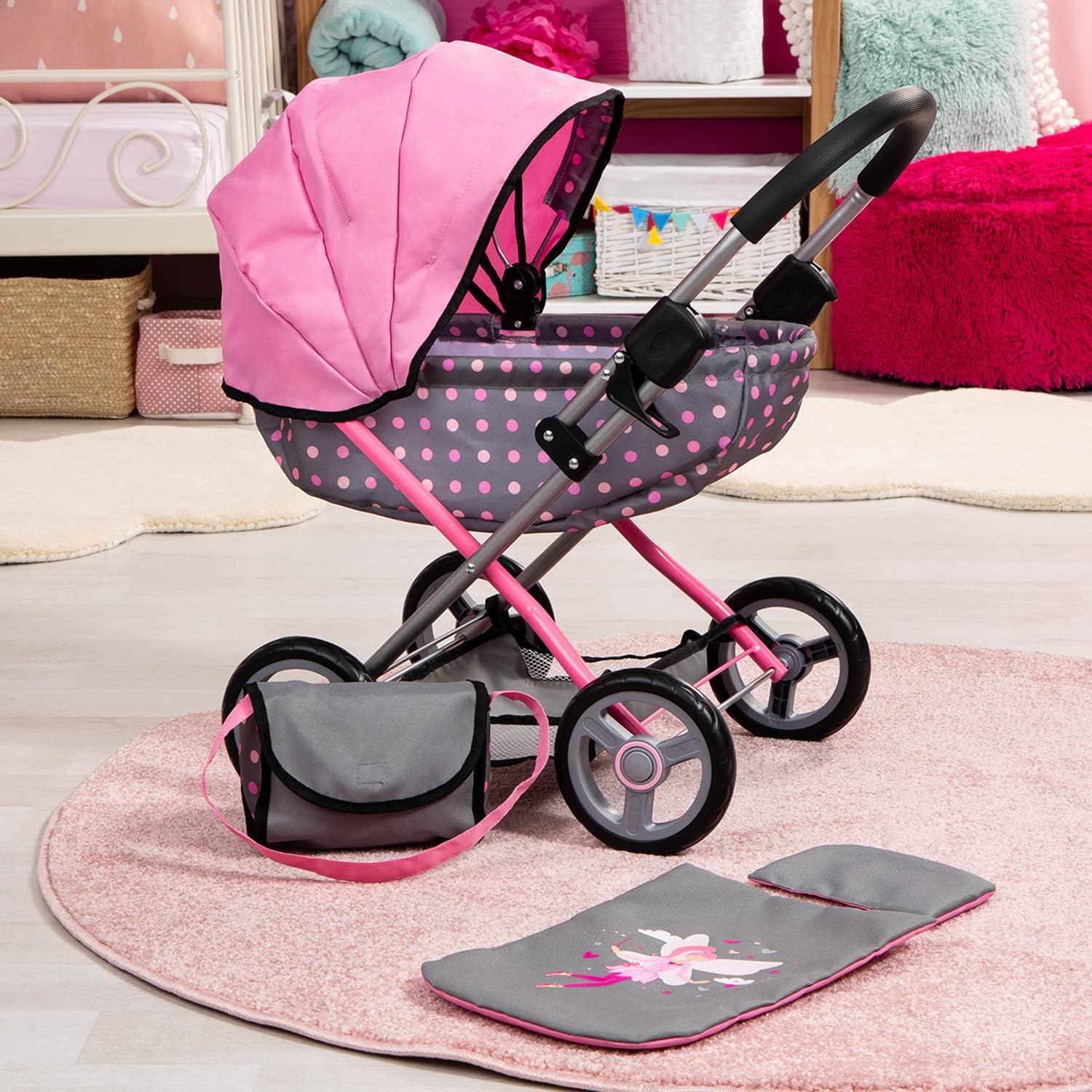 Cosy Doll Pram With Fairy 59cm