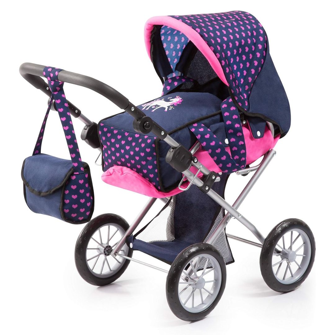 Cosy Doll Pram With Unicorn 68cm