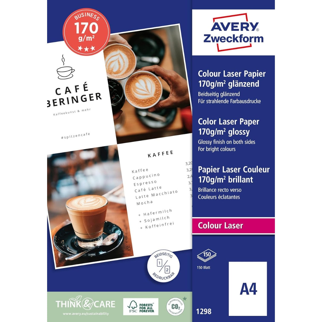 A4 Avery Superior Colour Laser Paper 170gsm 150 Sheets