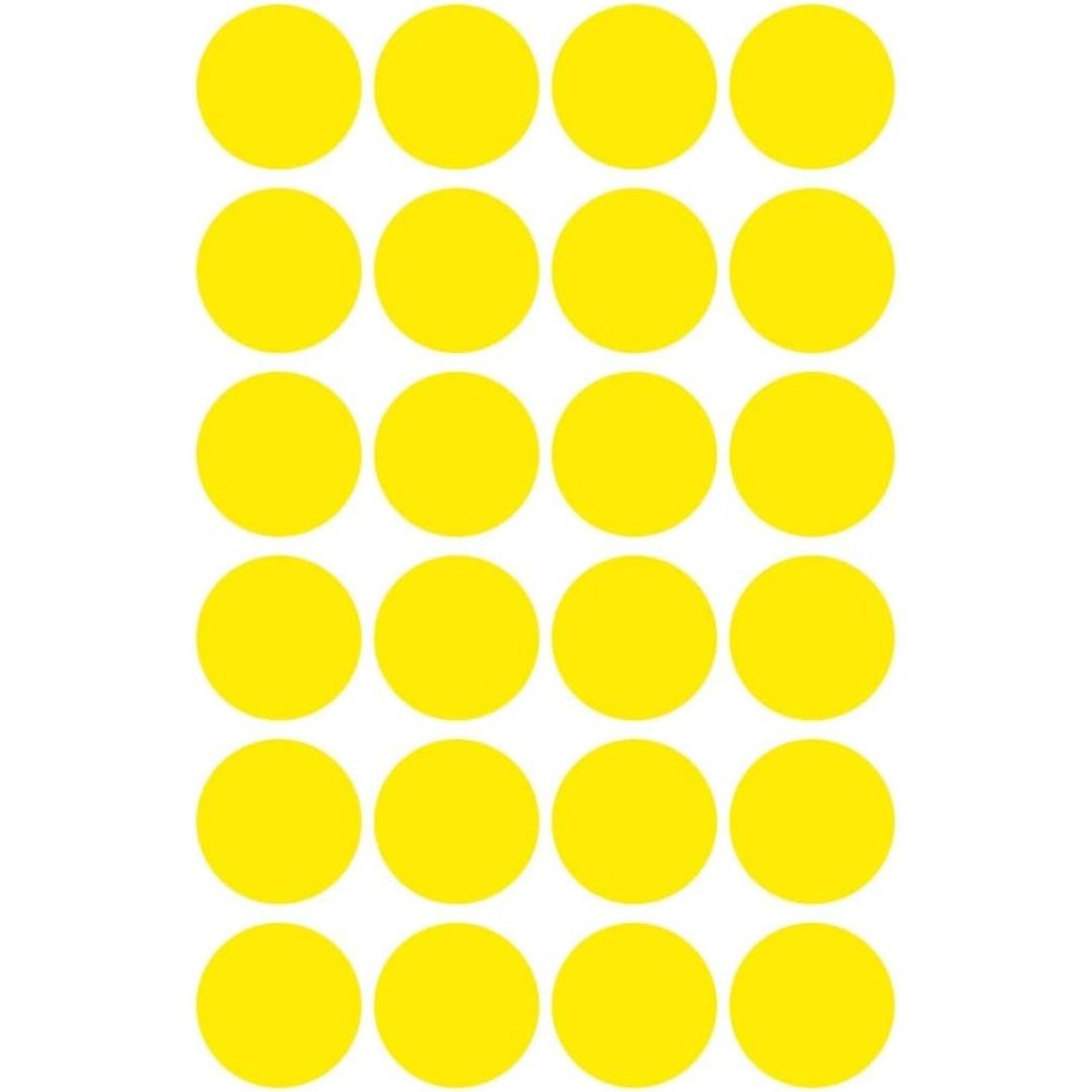 Avery Marking Dots Stickers 18 mm A Pack Of 96pcs Yellow