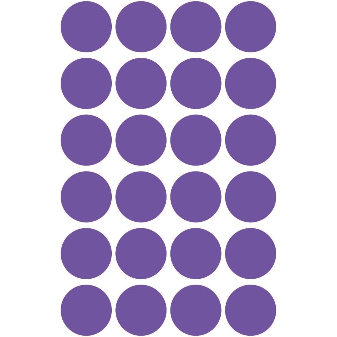 Avery Marking Dots Stickers 18 mm A Pack Of 96pcs Purple