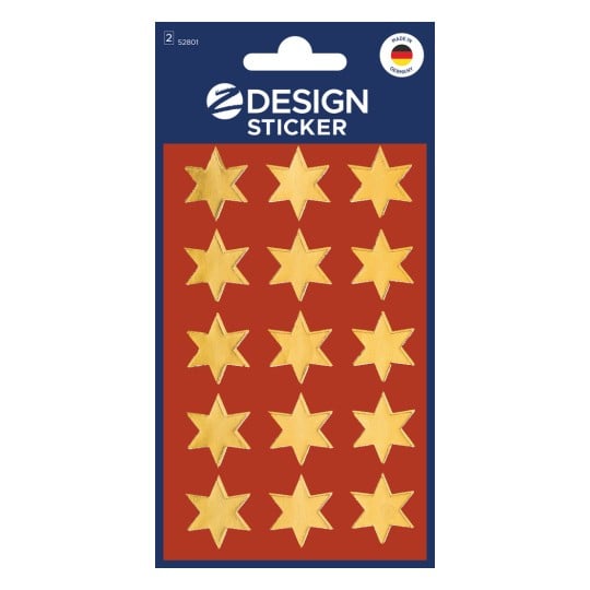 Avery-Zweckform Stickers A Pack Of 2 Sheets - Gold Stars