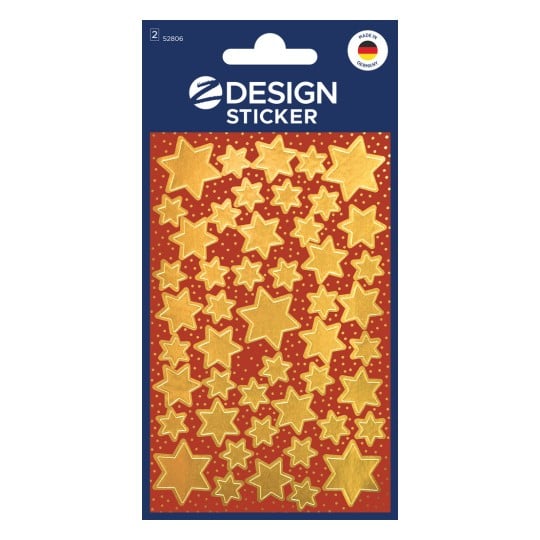Avery-Zweckform Stickers A Pack Of 2 Sheets - Gold Stars