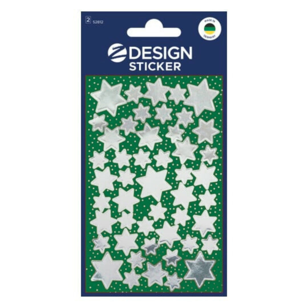 Avery-Zweckform Stickers A Pack Of 2 Sheets - Silver Stars