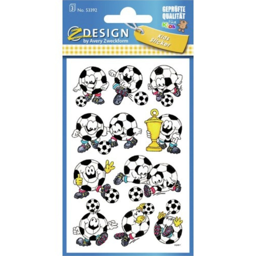 Avery-Zweckform Stickers A Pack Of 3 Sheets - Football