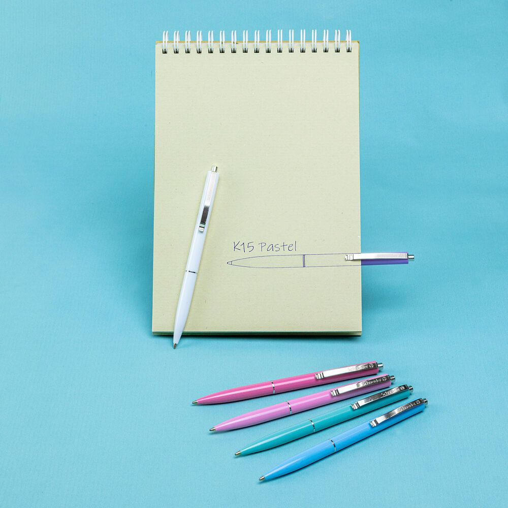 Schneider K 15 Ballpoint Pen M Blue Ink - Pastel x 1pc Assortment