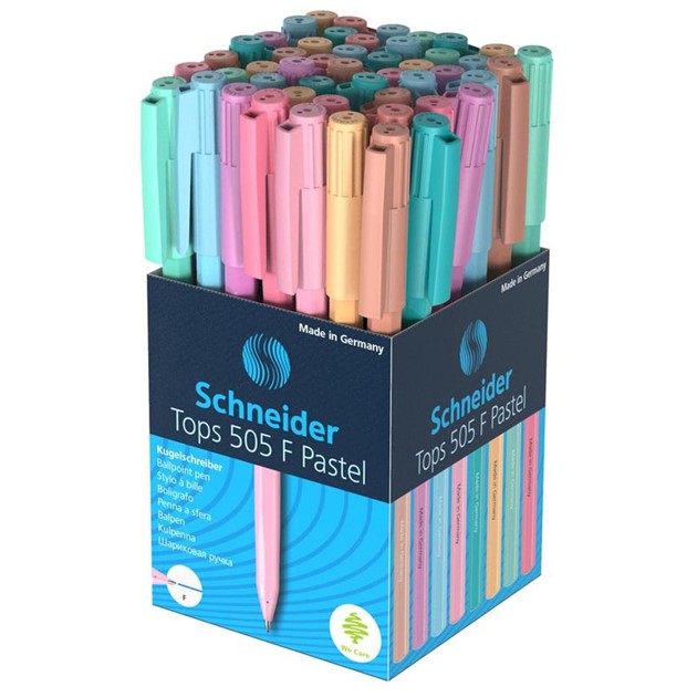 Schneider Tops 505 Pastel Ballpoint Pen F Blue Ink x 1pc Assortment