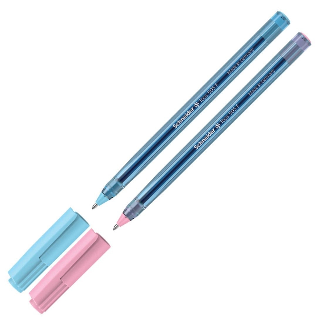 Schneider Tops 505 Ballpoint Pen M Blue Ink - Bubble Gum x 1pc Assortment