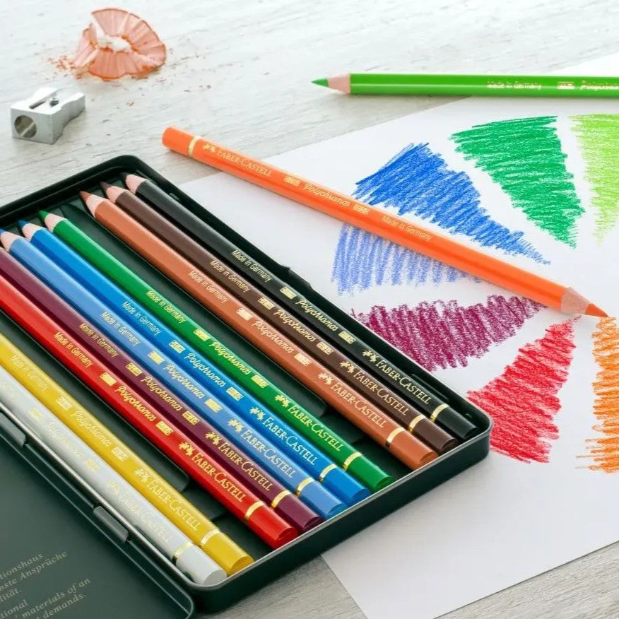 Faber-Castell Polychromos Colour Pencil A Tin Of 12pcs