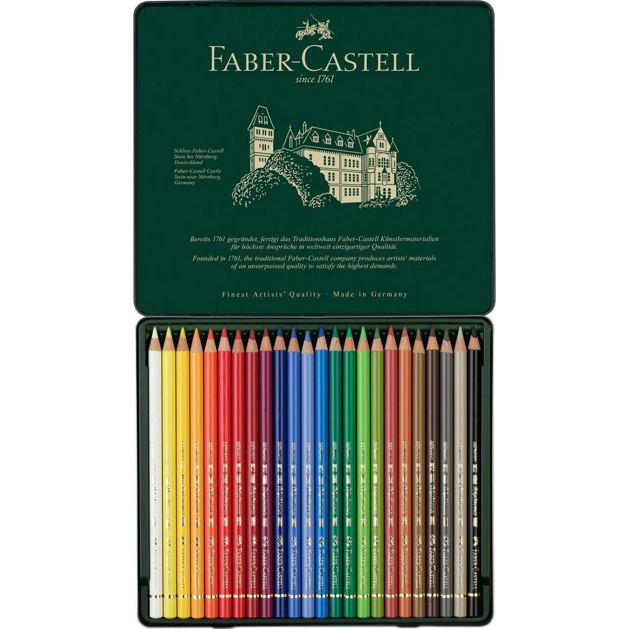 Faber-Castell Polychromos Colour Pencil A Tin Of 24pcs