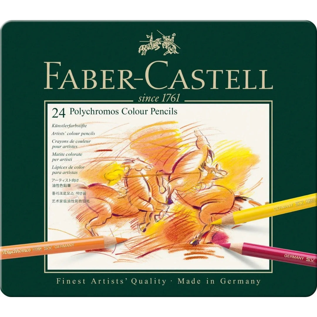 Faber-Castell Polychromos Colour Pencil A Tin Of 24pcs