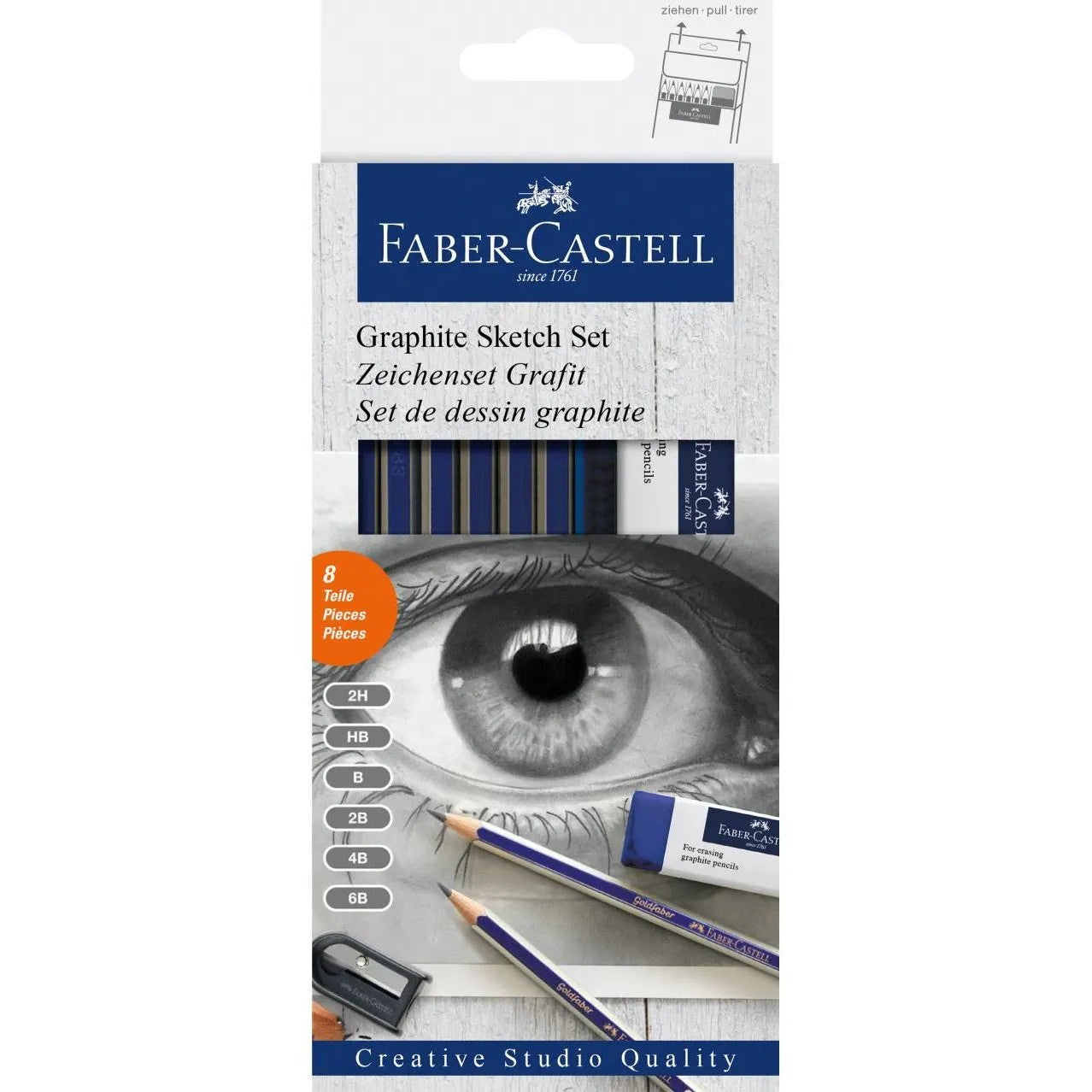 Faber-Castell Goldfaber Sketch Set Of 8pcs - Graphite