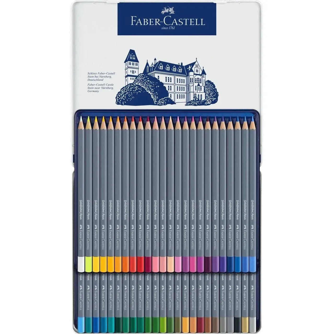 Faber-Castell Goldfaber Aqua Watercolour Pencil A Tin Of 48pcs