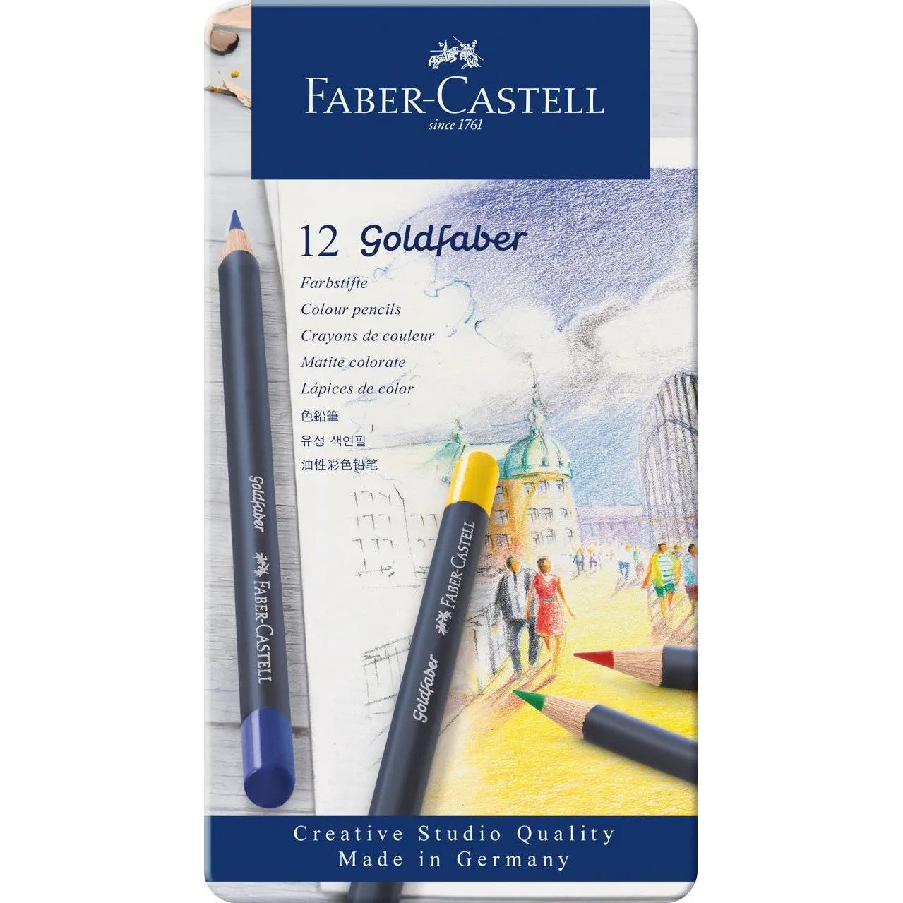 Faber-Castell Goldfaber Colour Pencil A Tin Of 12pcs