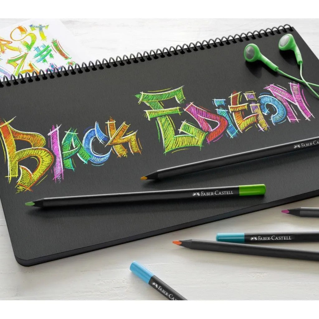 Faber-Castell Black Edition Colour Pencils A Set Of 12pcs