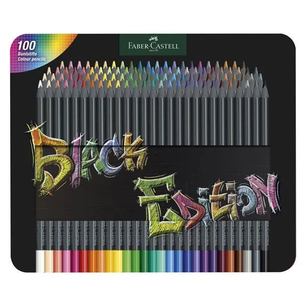Faber-Castell Black Edition Colour Pencils - Neon & Pastel Colours set