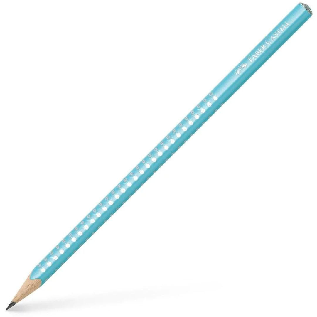 Faber-Castell Triangular Sparkle Graphite Pencil Tirquoise