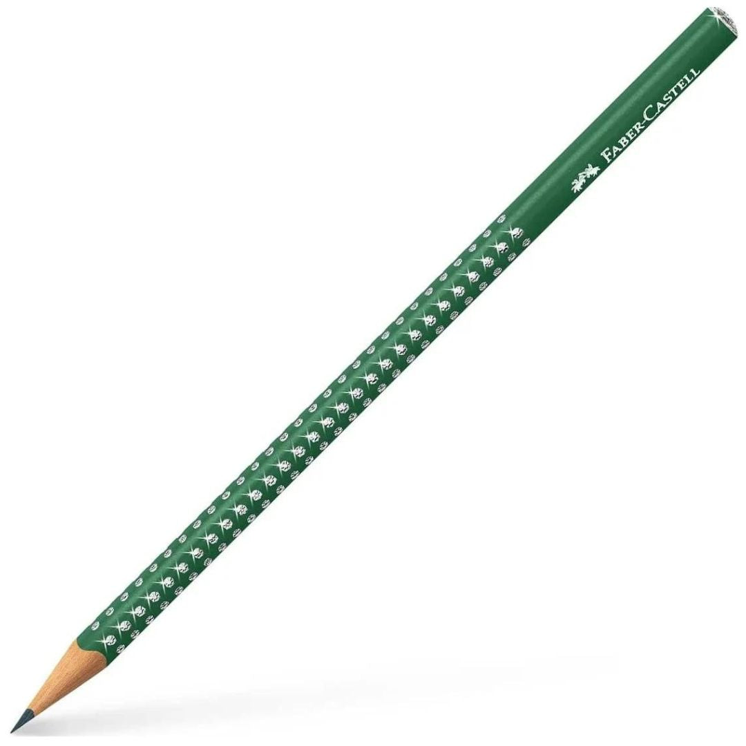 Faber-Castell Triangular Sparkle Graphite Pencil Forest Green