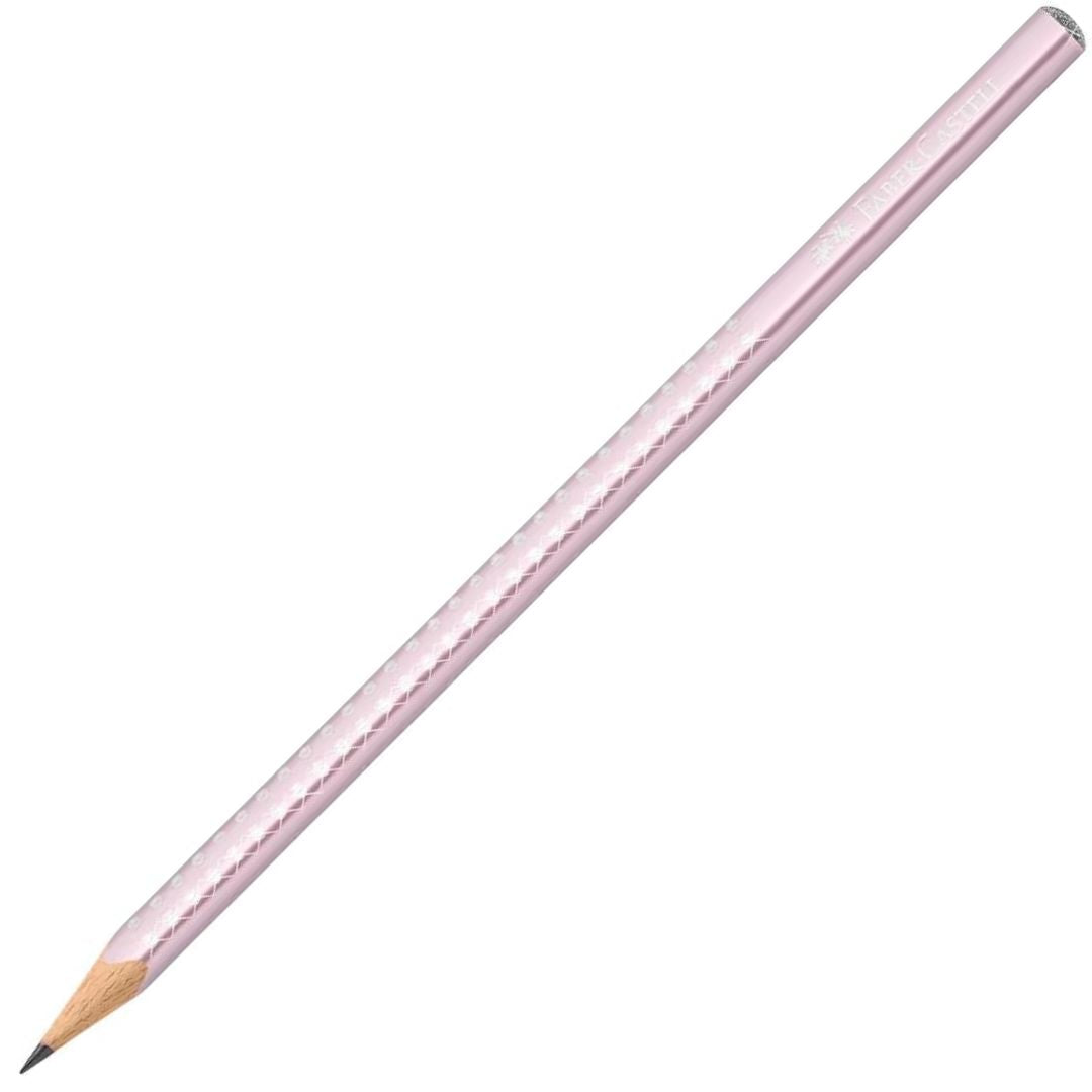 Faber-Castell Triangular Sparkle Graphite Pencil Metallic Pink