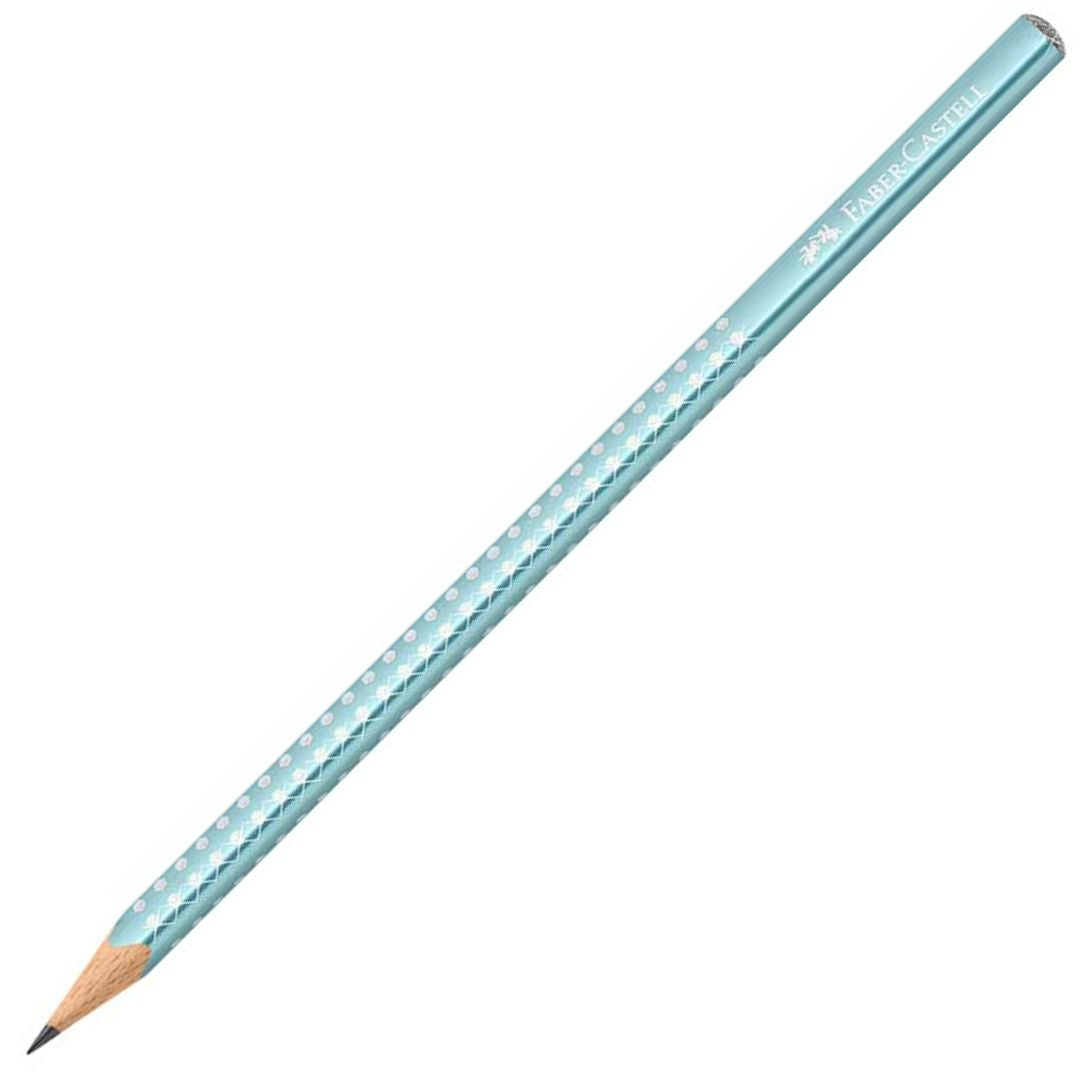 Faber-Castell Triangular Sparkle Graphite Pencil Metallic Ocean Blue