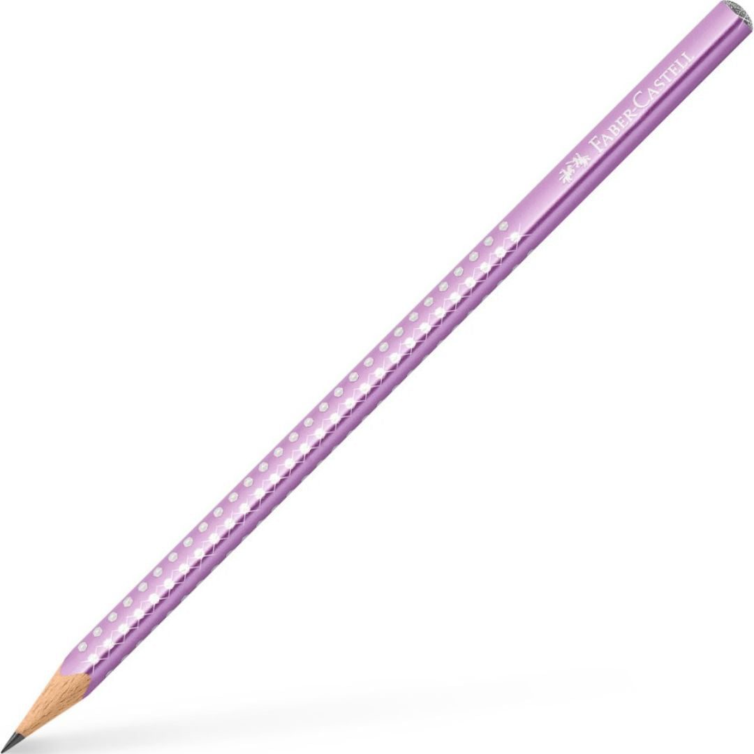 Faber-Castell Triangular Sparkle Graphite Pencil Metallic Lilac